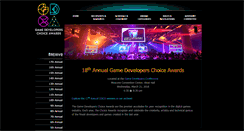 Desktop Screenshot of gamechoiceawards.com
